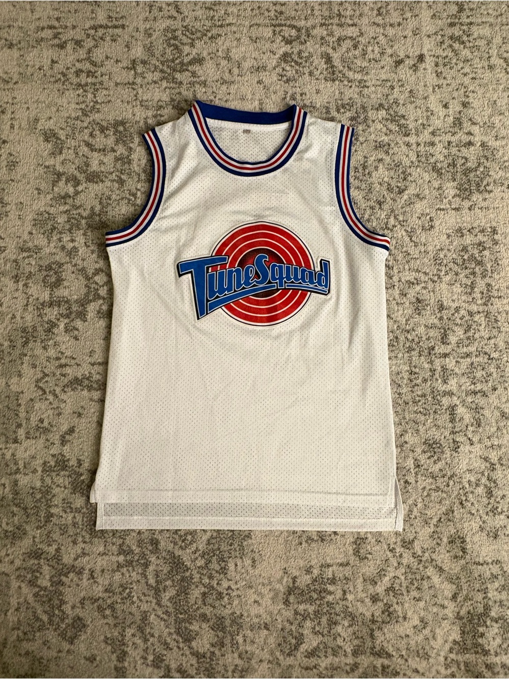 Men’s Medium Lola Bunny White Tune Squad Basketball Jersey